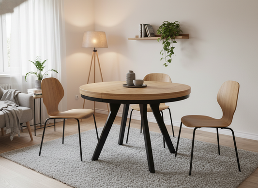 Okrągły Stół Rozkładany Średnica 80 cm, 90 cm (różne wzory)