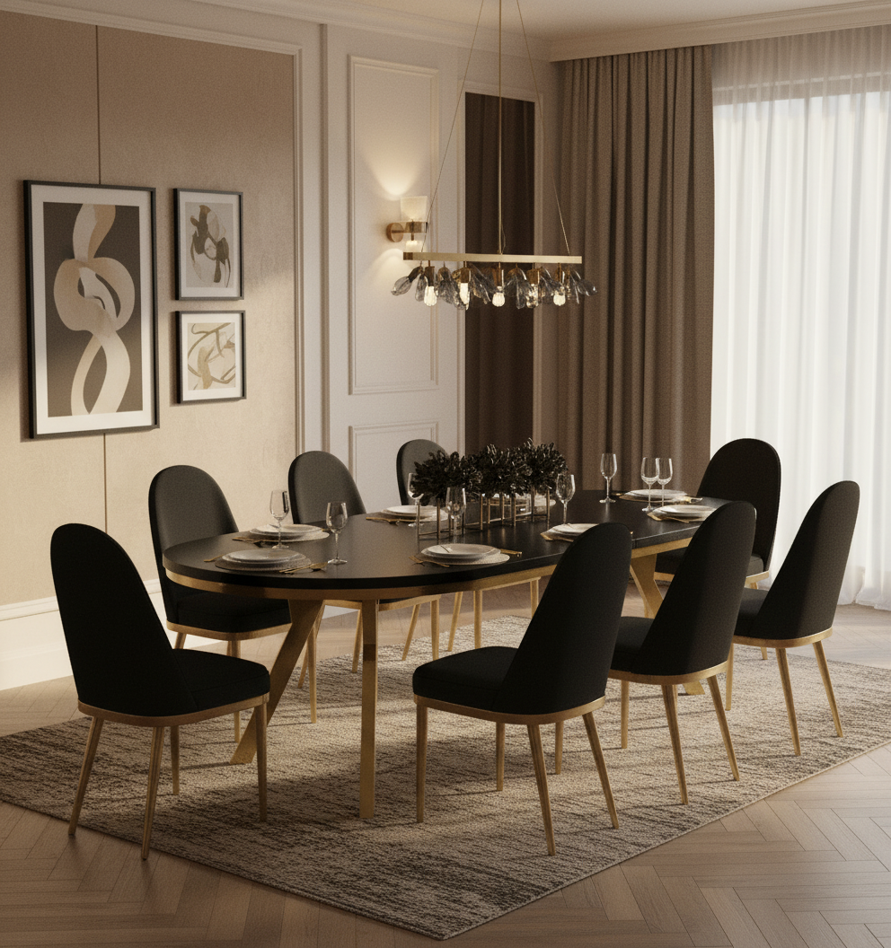 Okrągły Stół 1m Rozkładany Do 3m Złota Noga (różne wzory) - Blat 36 mm