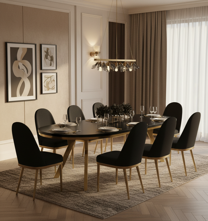 Okrągły Stół 1m Rozkładany Do 3m Złota Noga (różne wzory) - Blat 36 mm