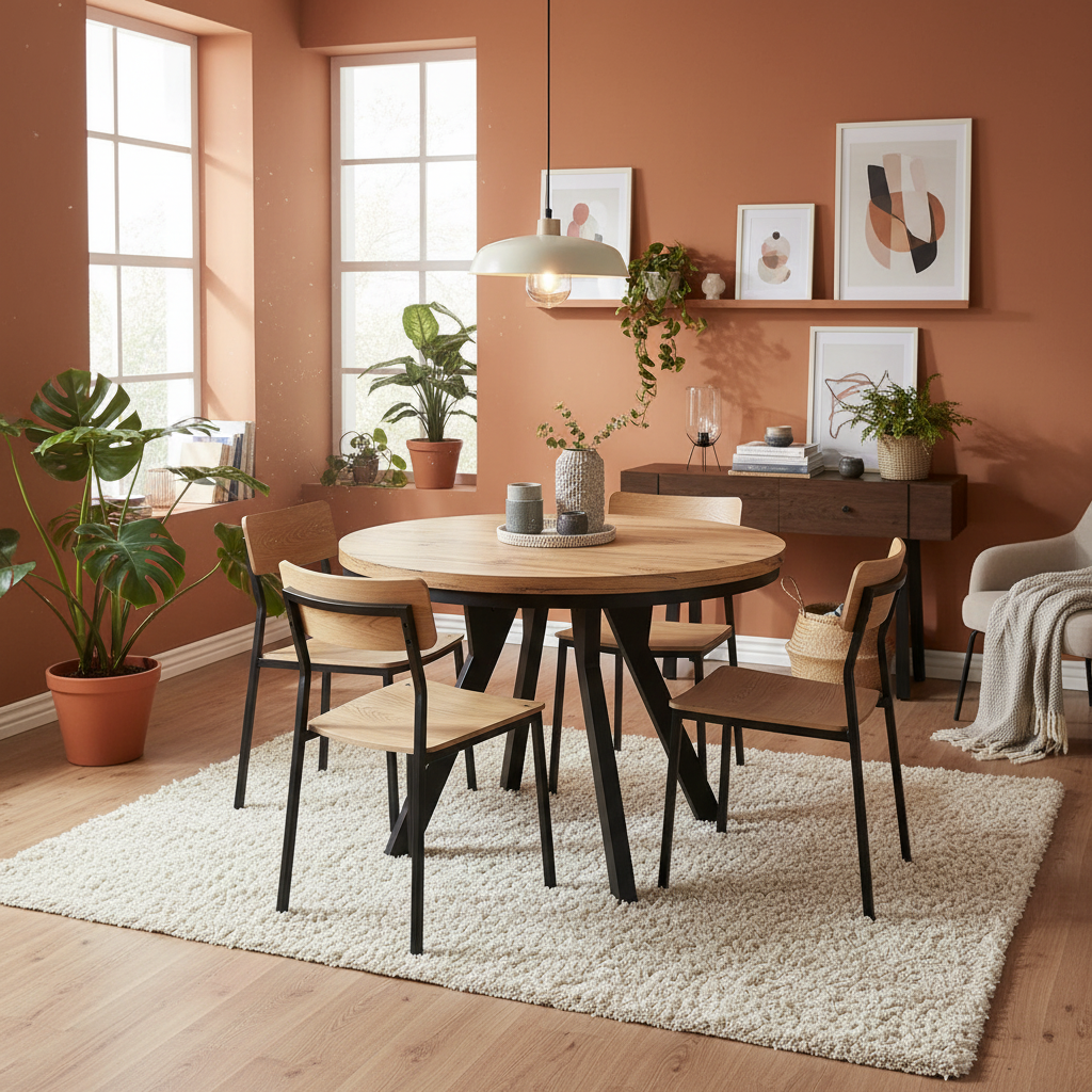 Okrągły Stół 110cm Rozkładany Do 410cm (różne wzory) - Blat 36 mm