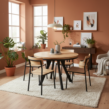 Okrągły Stół 110cm Rozkładany Do 410cm (różne wzory) - Blat 36 mm