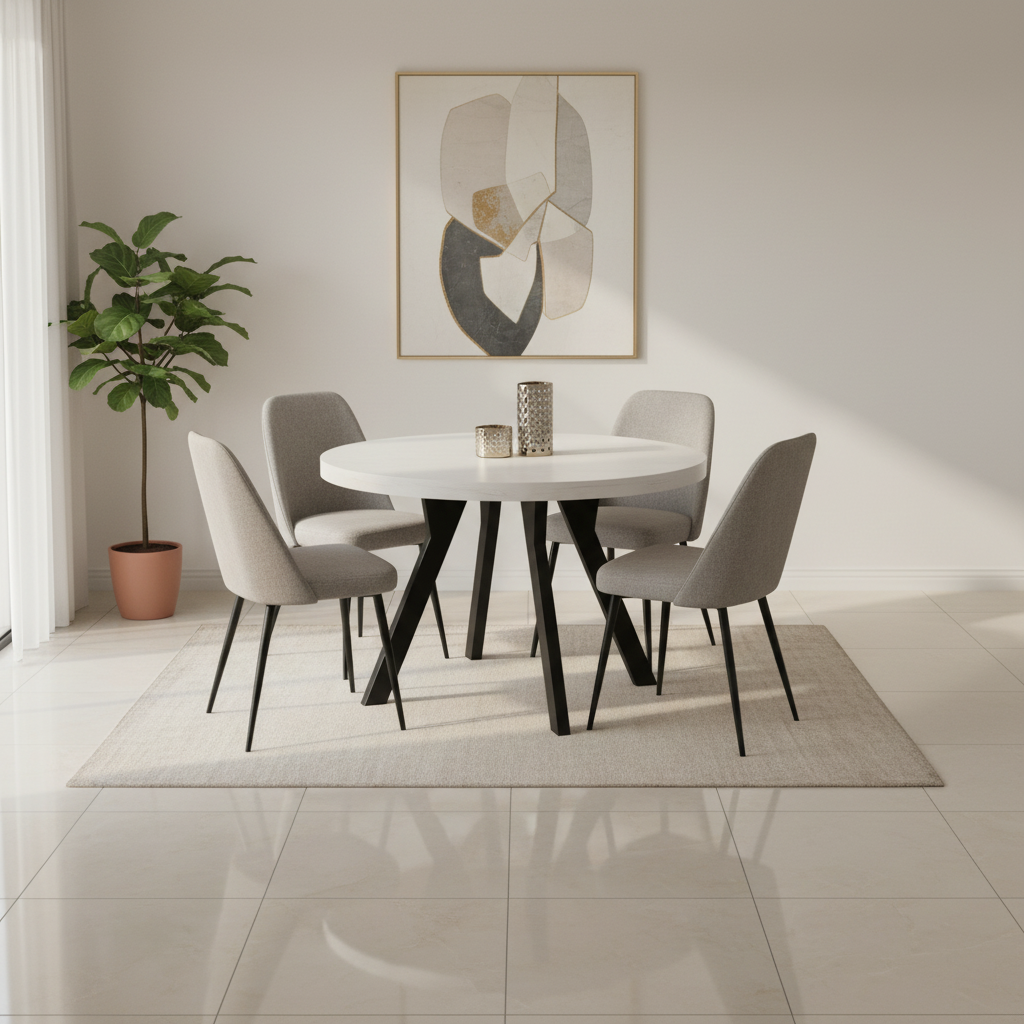 Okrągły Stół 110cm Rozkładany Do 410cm (różne wzory) - Blat 36 mm