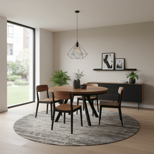 Okrągły Stół 110cm Rozkładany Do 410cm (różne wzory) - Blat 36 mm